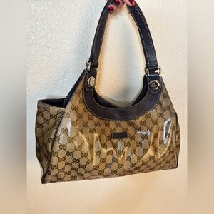 Gucci Brown Shoulder Monogram Handbag